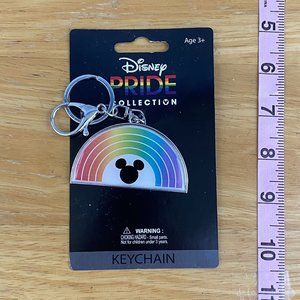 Disney Pride Collection Mickey Mouse Rainbow LGBTQ Key Chain, 2023 NEW